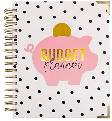 Pukka Pad, Carpe Diem Undated Budget Planner Notebook – Included 12 Months of Budget Planning Tools and Goals with 2 Sticker Sheets and Interior Pocket