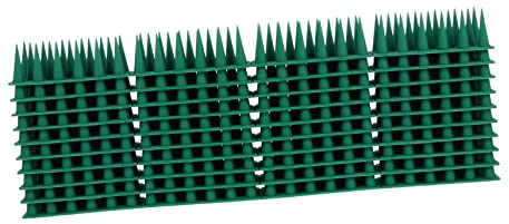Cabilock 10 Juegos De Pájaros Picos De Pájaros para El Techo Picos De Valla De Pájaro Tiras Picos contra Pájaros Plástico para Palomas Junta Red Antipájaros El Plastico Proteccion