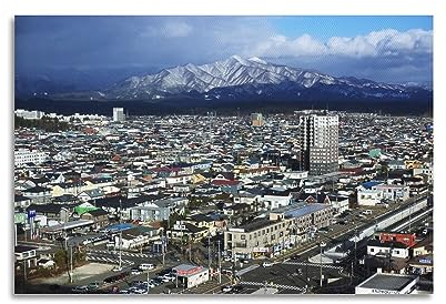MITIN Stadt-Poster Akita ist die Hauptstadt der Präfektur Akita, Japan, dekoratives Gemälde, Leinwand, Wand und Kunstbild, Familienschlafzimmer-Dekor, 60 x 90 cm