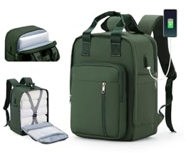 SZLX Bagage Cabine 40x20x25 pour Ryanair Sac à Dos Voyage Cabine Avion 20 L Femme Homme sous Siège Bagage à Main Easyjet Sac à Dos avec Pochette Antivol pour Ordinateur Portable 14 Pouces