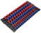 Holdfiturn 6PCS Socket Holders Organizers Socket Rail Clips Rack Holder in Blue and Red Socket Rails 1/4-Inch 3/8-Inch 1/2-Inch Socket Organizer for Steel Ball