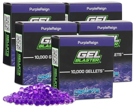 Gel Blaster 50.000 Gellets Nachfüllmunition - Violett, Hergestellt für Gel Blaster - Ungiftige, wasserbasierte Gelkugeln - für Personen ab 14 Jahren