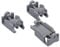 DEKAROX Halter Lager 3er Set für Oberkorbablagen für Bosch Siemens Neff 418674 00418674 Privileg 02928612 aus robustem Kunststoff in Grau mit einfacher Montage für Geschirrspüler Spülmaschine