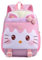 IvyH Kindergarten Rucksack, Kleinkinder Vorschulrucksack Kinder Schulranzen Schulrucksäcke fur Kleines Mädchen Jungen(Lila Katze)
