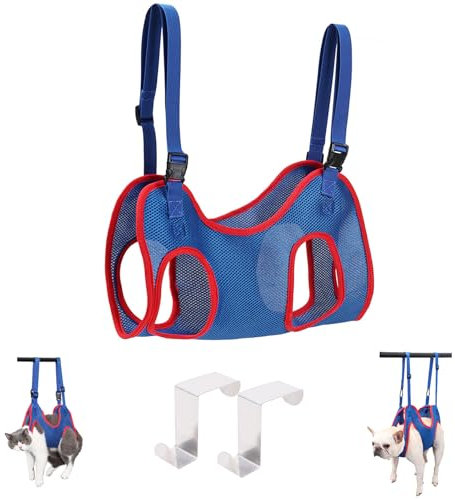 Haustierpflege Hängemattengeschirr,Hundepflege Hängematte Set für Hunde und Katze, Katzenpflegegeschirr,Hundepflegegeschirr,Hängematten Geschirr für Nageltrimmen, Haustierpflege Hängematte,6,6-13lb