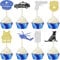 24 Stück Polizist Tortendeko Glitzer Polizei Cupcake Toppers Polizeiwagen Polizei Emblem Kuchen Deko für Polizei Thema Kinder Geburtstag Party Torten Dekoration Buntes