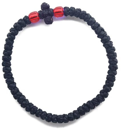 Xchon Gebetsarmband, griechisch-orthodoxe Handkette, handgefertigt, Gebetsarmband, Armreif, eleganter religiöser Schmuck für Damen und Herren, Metall