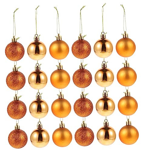 Zerodeko 24stücke Weihnachtskugel Anhänger Aus Kunststoff Von Christbaumkugeln Zum Aufhängen Weihnachtskugelschmuck Dekoration
