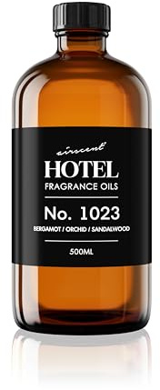 AirScent Hotel Diffuser Oil No. 1023 - Baccarat Hotel Inspired - 500 mL | Bergamot Orchid Sandalwood - Fragrance Oil for Ultrasonic and Waterless Diffusers and Crafting - 16.9 fl oz Glass Bottle