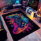 Gaming Rug for Boys Bedroom,Colorful Game Gamepad Carpets