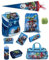 Familando Jungen Schulranzen 1. Klasse · Scooli Campus Fit Schultasche · ergonomisch & leicht · Schulranzen Set für Jungs und Mädchen (10-teiliges Set mit Schultüte, Marvel Avengers Hell-Blau)