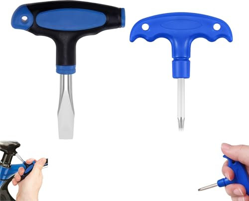 Flat Head Screwdrivers, T Handle 12mm Large Flat Head Screwdrivers and Torx Screwdriver, Ergonomic Handle Flats Screwdriver for Slotted Screws on Camera Tripod Monopods or Quick Release Plates