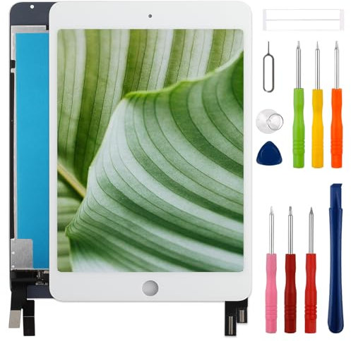 swark Neue LCD Display Digitizer Baugruppe Ersatz für iPad mini 4 2015 7.9'' A1538 A1550 mit verbessertem Reparatur Tools Kit-Weiß