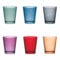 Villa d'Este Home Tivoli 1996 Lot de 6 verres à eau 350 ml en verre, Nice Color