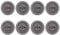 Kueohse Lot de 8 roulettes pour panier de vaisselle Favorit Privileg