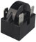 Arrancador del compresor del refrigerador, Relé de Reemplazo de relé de arranque del compresor QP2-15C de 15 ohmios, 3 insertos, accesorio for refrigerador, color negro