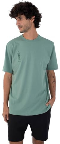 Hurley Herren T-Shirt Manche Courte Hommes - H2o Dri Storm Chasing T-Shirt