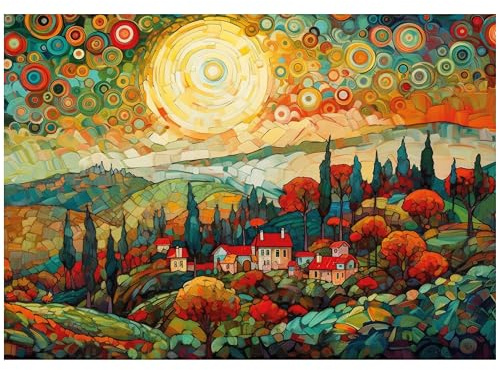 Wentworth Jigsaw Puzzle –Autumn Evenings– 250 Pieces - For Adults - Shaped Puzzle Pieces & Themed Whimsies - Great for a Gift