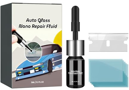 Auto Glass Nano Repair Fluid,Reparador Cristal para Vidrio De Automóvil,Reparar Arañazos,para Lunas Rotas Y Vidrio De Automóvil,3ML