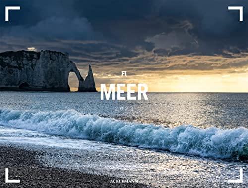 Meer - Ackermann Gallery Kalender 2023, Wandkalender im Querformat (66x50 cm) - Großformat-Kalender / Hochwertiger Panorama-Kalender Küste und Strand