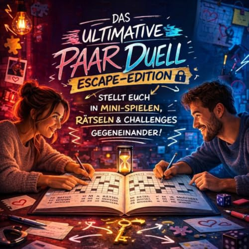 Das ultimative Paar Duell – Escape-Edition: Die spannende Couple Challenge für eure Date Night – Stellt euch in Minispielen, Rätseln & Challenges gegeneinander! Perfektes Geschenk zum Jahrestag