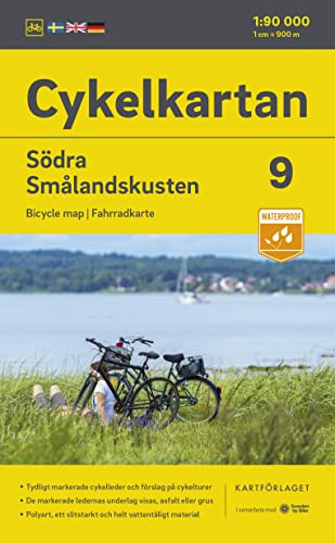 Cykelkartan Blad 9 Södra Smålandskusten 1:90000: Radwanderkarte 09 Södra Smalandskusten 1:90000