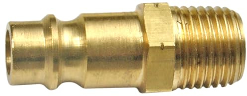 SW-Stahl 25043L Stecknippel 1/4 Zoll AG DN 7,2 - Druckluftadapter Messing | Robuste Schnellkupplung bis 16 bar für Kompressor und Pneumatik - Korrosionsgeschützter Luftschlauch-Anschluss