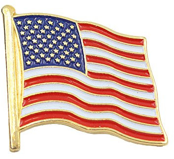 Pin's drapeau américain étoiles et rayures