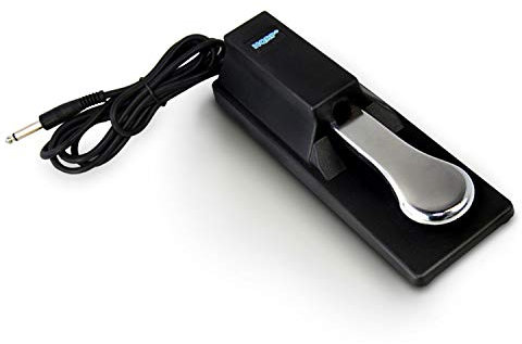 HQRP Universal Sustain Pedal Piano Style compatible with M-Audio/Yamaha/Casio/Roland/Korg/Kurzweil Music Keyboards Digital Piano