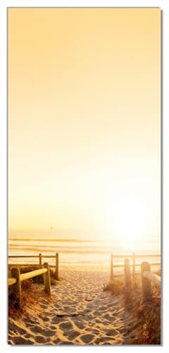 posterdepot Türtapete Türposter Strand in Südafrika II - Himmel - Größe 93 x 205 cm, 1 Stück, orange, ktt0477