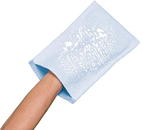 1000 Einweg-Seifen-Waschhandschuhe mit PH Neutraler Seife zur Reinigung und Hygiene von Patienten, Made in Italy, einwegwaschlappen, swash bathing gloves, octenisept, abena feuchte waschhandschuhe