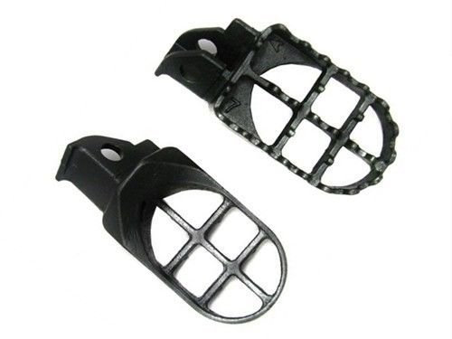 Gris acier Pied Repose-pieds Piquets pour 1990-1998 DR250 DR350 Dr650 DR 250 350 650