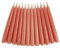 hdg Baumkerzen 12er Pack handgefertigte Kerzen aus Dänemark Ø 1,3 cm / 12 cm, Kerzen Farbe: Altrose/rosa