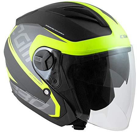 CGM Jethelm 130S Apache, Neongelb matt, XS (53-54cm)