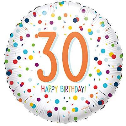 EU Confetti Bday 30 - Standard Circle