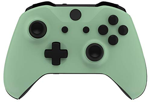 eXtremeRate Case Hülle für Xbox One S/X Controller, Vorderseite Gehäuse Cover Oberschale Skin Schale Shell Zubehör für Xbox One S/X Controller Model 1708-Matcha Grün