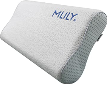 Ebitop Orthopädisches Nackenstützkissen Kissen Aus Viskose Memory Foam Höhenverstellbares HWS, Ergonomisches Kopfkissen, Schlafkissen, Nackenkissen 60x35x13cm Weiß (60x35x13cm)