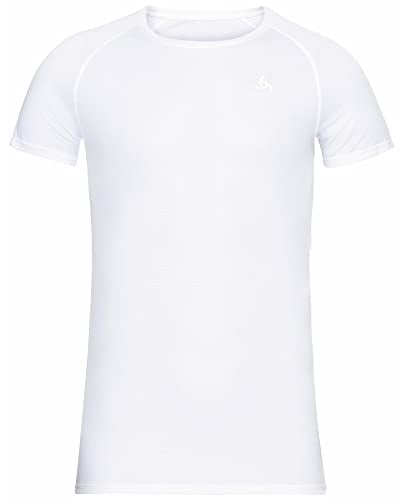 Odlo Herren Active F-dry Light Funktionsunterwäsche Kurzarm Shirt, Weiß, XL EU