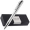 Pelikan - Kugelschreiber Farbe Silber mit Gravur als Geschenk & Wunschsymbol Geschenkverpackung Snap Metallic Silber PS44