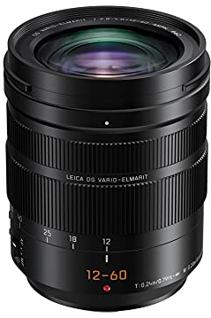 Panasonic LUMX H-ES12060E 12-60 mm LEICA DG Vario-ElmarIT Standard Zoom Lens - Black (Renewed)