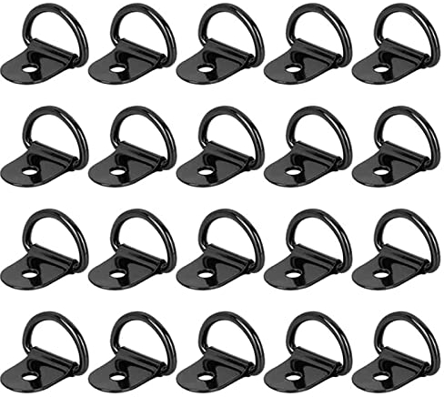 Duyteop 20 Stücke D Ring Aufbauring Haken, Langlebig Zurröse Ring, Edelstahl Aufbauzurrösen, 36x25mm Zurring Ringe, für Ladungssicherung in Pkws Kajak und Anhängern