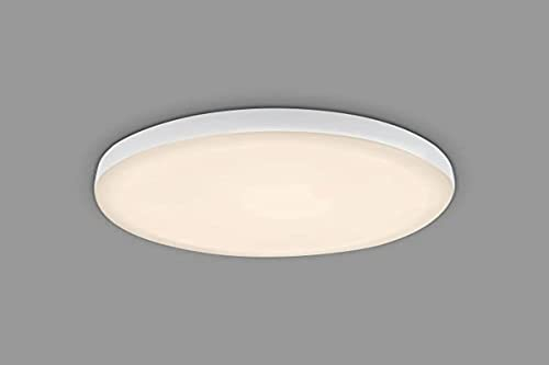 BRILONER Leuchten - LED Einbaulampe Badezimmer rahmenlos, LED Einbaustrahler Bad, Einbauspot IP44, warmweiße Farbtemperatur, 6W, 700 lm, 100 mm, weiß, 7062-016