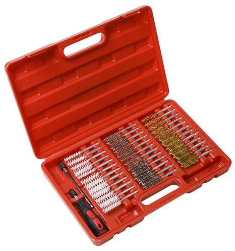 Sealey Cleaning Brush Set Injector Bore 38pc VS1910, Red