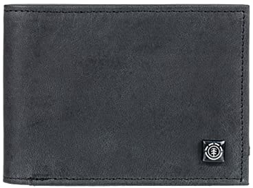 Element Segur - Portefeuille Deux Volets en Cuir - Unisexe - Noir.