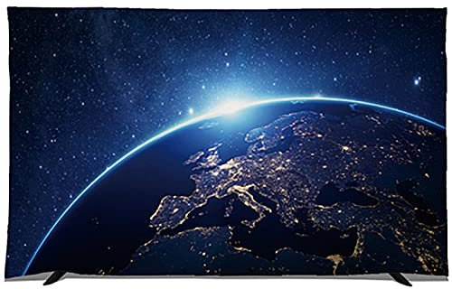 Vendics 22-80In Tv Cover Protector de Pantalla de Televisión a Prueba de Polvo para Lcd Led Montaje en Pared Monitor de Escritorio Curvo Desktop Tv Protector Cover Room Decoration/C/24In