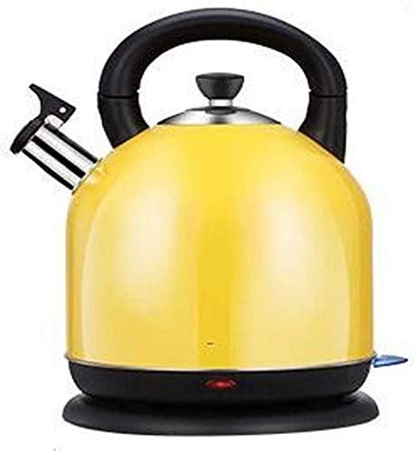 Electric Kettle 3L Stainless Inner Lid Electric Kettle2000W Cordless Tea Kettle Fast Boiling Hot Water Kettle with Auto Shut Offwith Boil Dry Protection Double Walled Insulation/Red ( Color : Yellow )