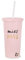 Kate Spade New York Acrylic Bridal Tumbler with Lid and Straw, 20 oz Slim Double Wall Tumbler for Bride to Be, Miss to Mrs. (Blush Pink)
