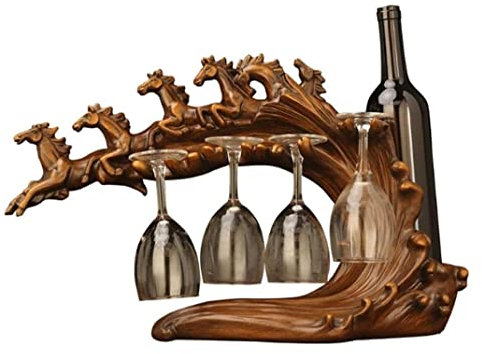 INKTUS Botellero Vino Vinoteca Estante for Vino, Contenedor De Corcho, Soporte for Botella De Vino, Barra De Cocina, Artesanía De Resina for Vino, Soporte for Vino Artesanal Botellero Vino Nevera