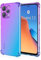 HONLEN Hülle für Redmi 12 (4G) / Redmi 12 5G Case, (6.79 Inches) Transparent Farbverlauf Design TPU Silicone Handyhülle, Verstärkung mit Vier Ecken Cover Blau Lila