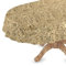 ANRO Wachstuch Tischdecke abwaschbar Wachstischdecke Plastik-Tischdecke Meterware edel glänzend eckig rund oval Oval 140 x 280cm Schnittkante Blumen Gold